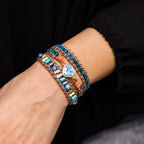 Opal-Look Multi-Strand Wrap Bracelet