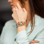 Wikkelarmband met opaallook
