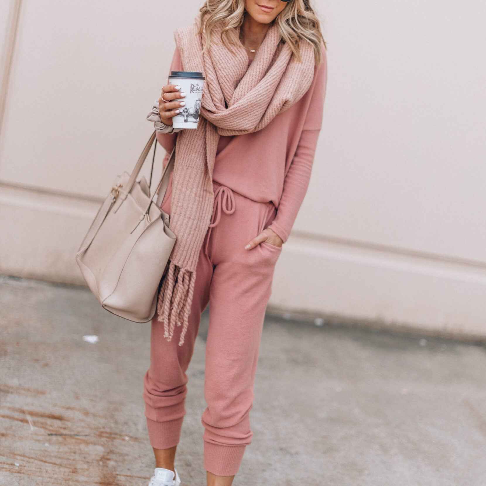 Long Sleeve Top and Drawstring Jogger Loungewear Set