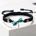 Handwoven Dragonfly Charm Bracelet