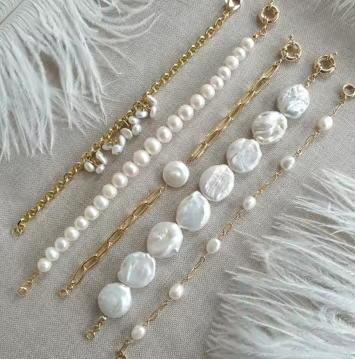 Barokparelarmband in vintagestijl in vijf stijlen