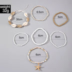 Bohemian Shell Beach Bracelet Set