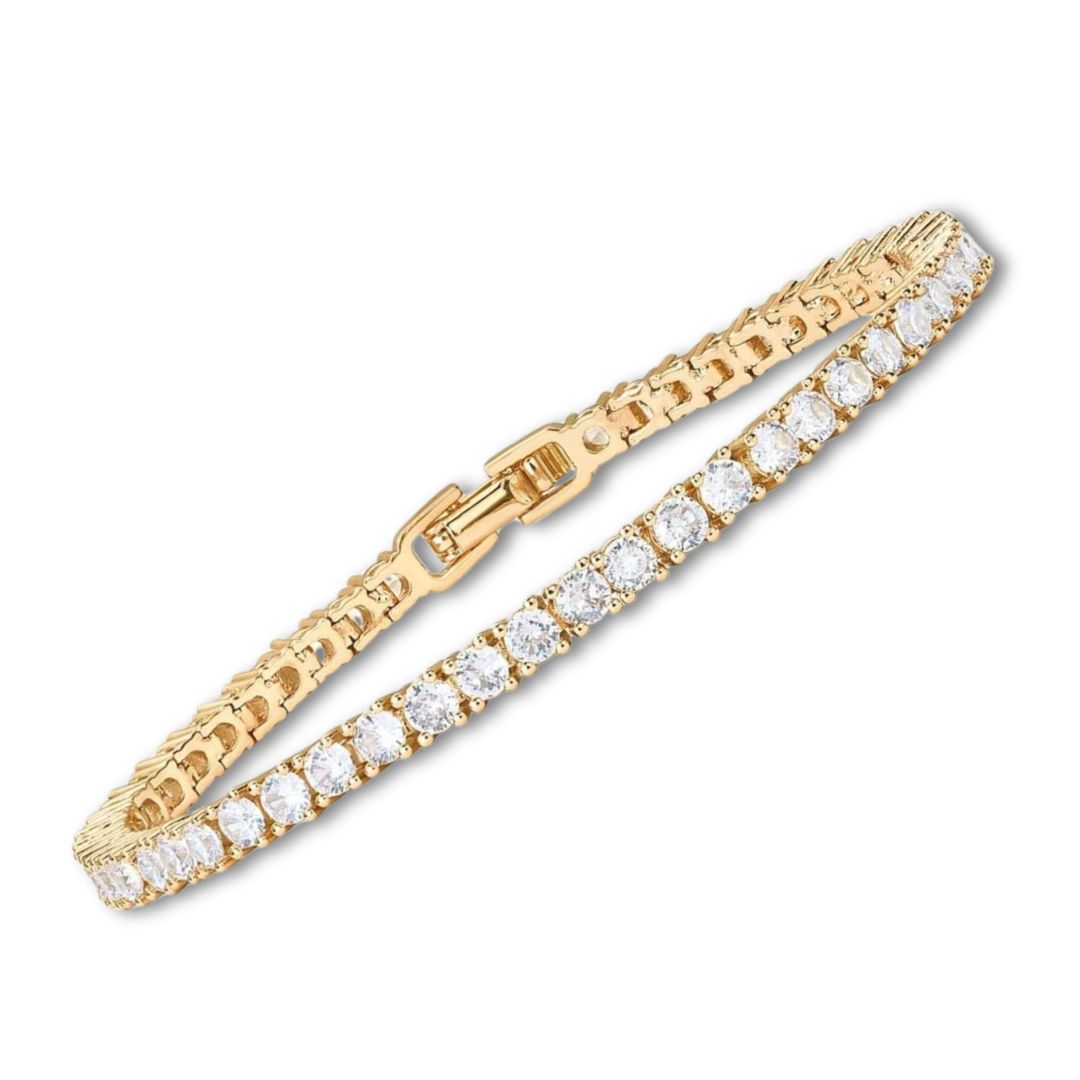 Classic Tennis Bracelet in Two Metal Tones