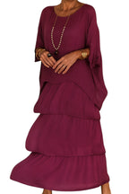 A-Line Maxi Dress with a Flowing Skirt for Special Occasions