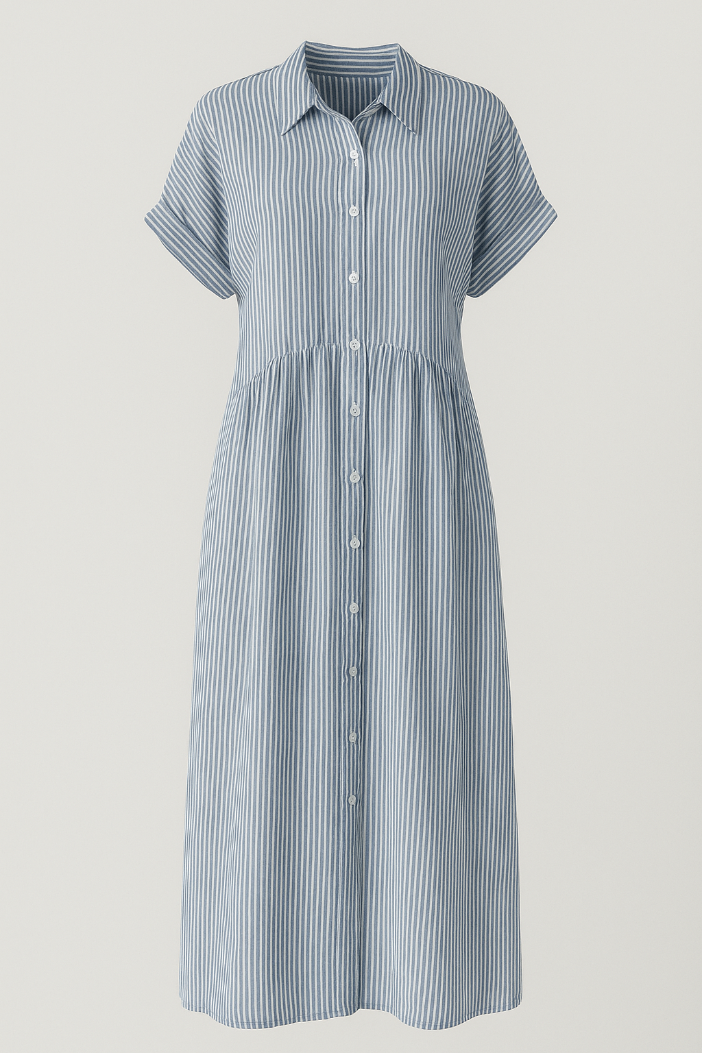 Midi Dress with Side Pockets and a Comfortable Everyday Cut