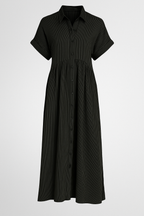 Midi Dress with Side Pockets and a Comfortable Everyday Cut