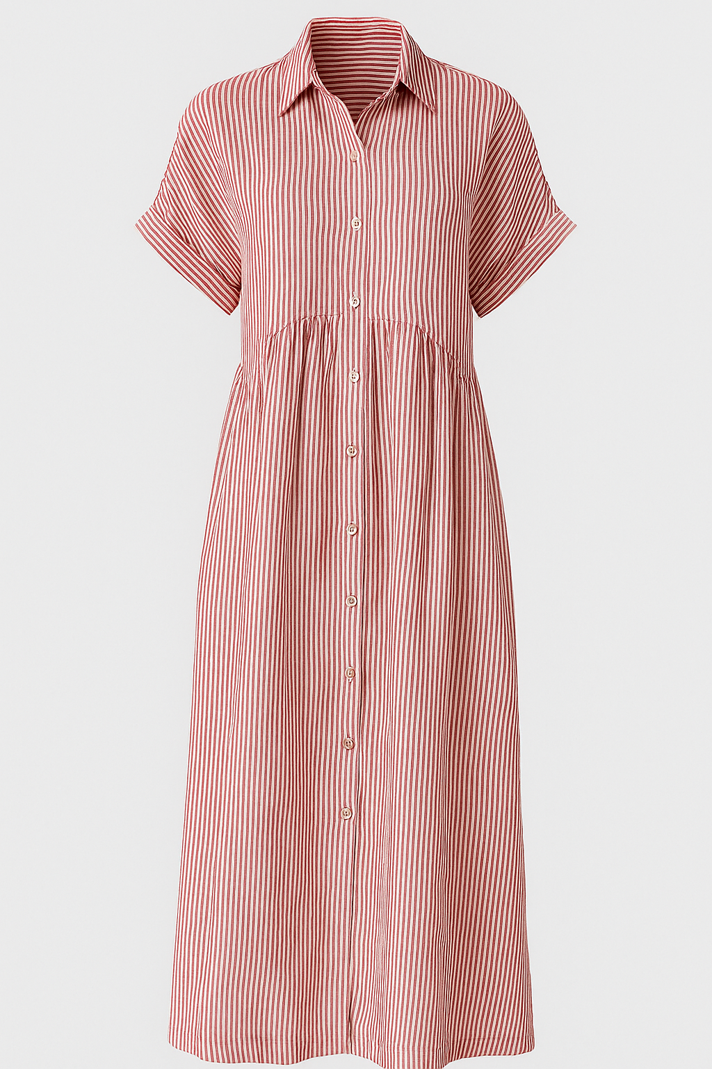 Midi Dress with Side Pockets and a Comfortable Everyday Cut