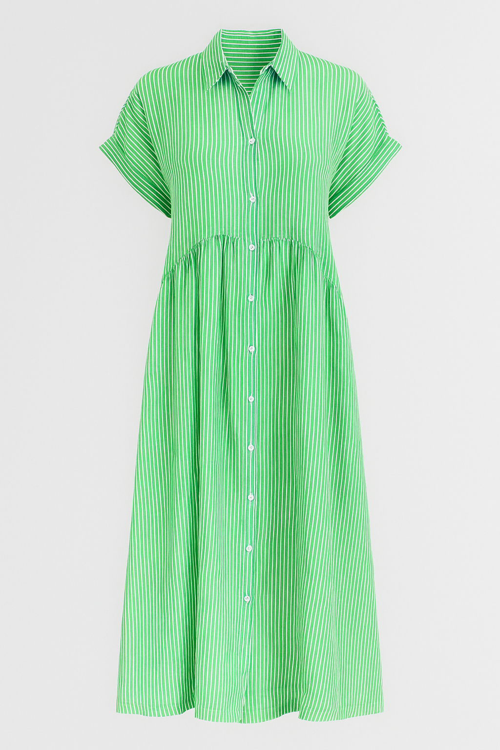 Midi Dress with Side Pockets and a Comfortable Everyday Cut