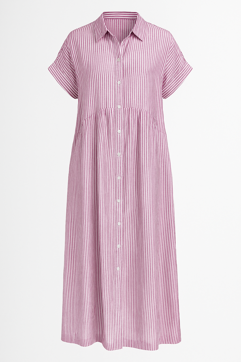 Midi Dress with Side Pockets and a Comfortable Everyday Cut
