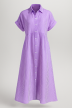 Midi Dress with Side Pockets and a Comfortable Everyday Cut