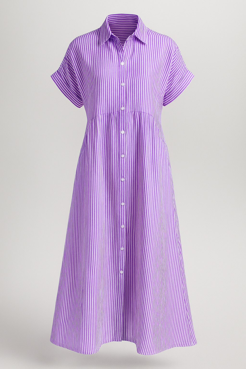 Midi Dress with Side Pockets and a Comfortable Everyday Cut