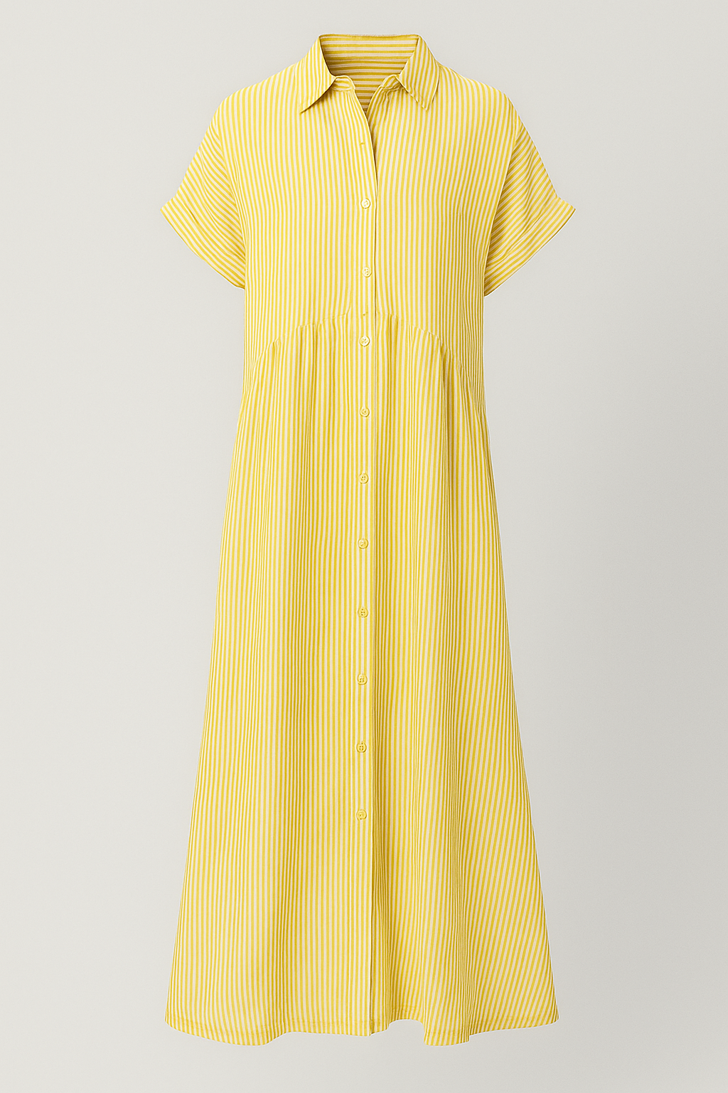 Midi Dress with Side Pockets and a Comfortable Everyday Cut