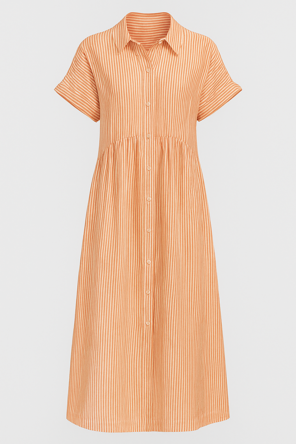 Midi Dress with Side Pockets and a Comfortable Everyday Cut