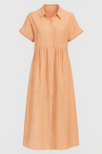 Midi Dress with Side Pockets and a Comfortable Everyday Cut