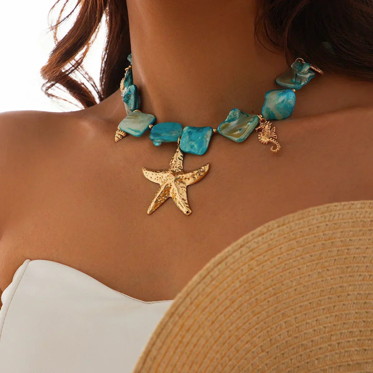 Ocean-Inspired Necklace in Three Colours