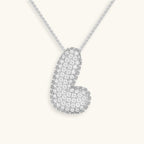 Pavé Bubble Initial Necklace