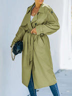Longline Winter Coat with Side Pockets and Clean Straight Cut