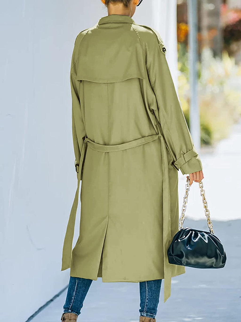 Longline Winter Coat with Side Pockets and Clean Straight Cut