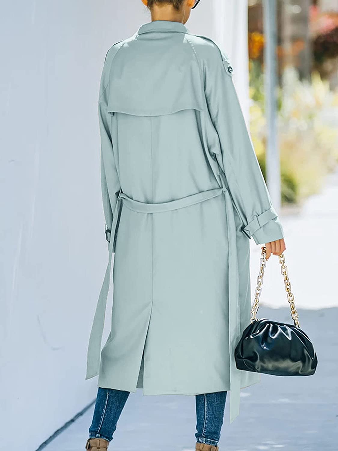 Longline Winter Coat with Side Pockets and Clean Straight Cut