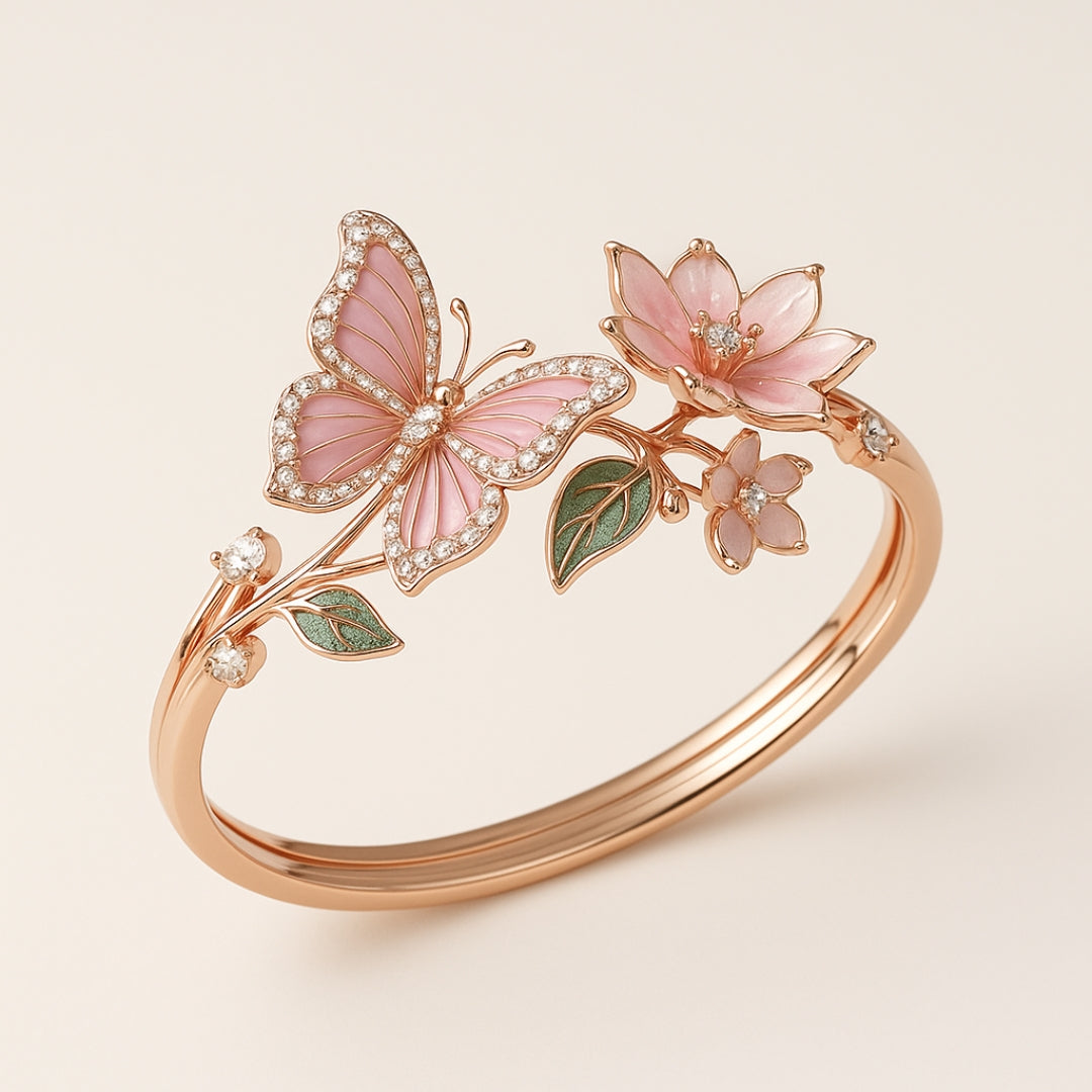 Bright Butterfly Zirconia Bracelet