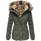 Hooded Winter Parka with Lined Interior and Zip Front