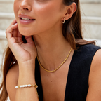 Pearl-Studded Mini Hoop Earrings