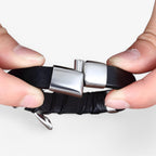 Roestvrijstalen schakelarmband met stevig gewicht