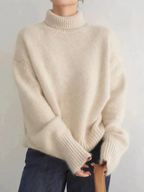 Oversized Roll-Neck Jumper with Relaxed Long Sleeves