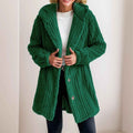Plush Textured Winter Coat with Soft Surface and Warm Feel