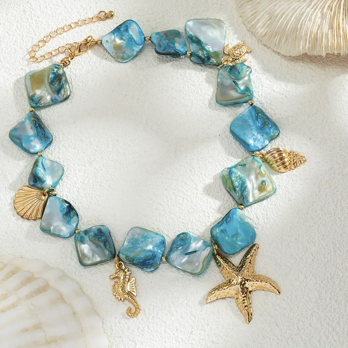 Ocean-Inspired Necklace in Three Colours
