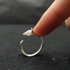 Silver-Tone Fox Ring