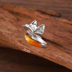 Vintage-Style Fox Spirit Ring
