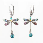 Carved Dragonfly Earrings