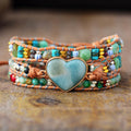 Amazonite Layered Wrap Bracelet