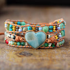 Amazonite Layered Wrap Bracelet