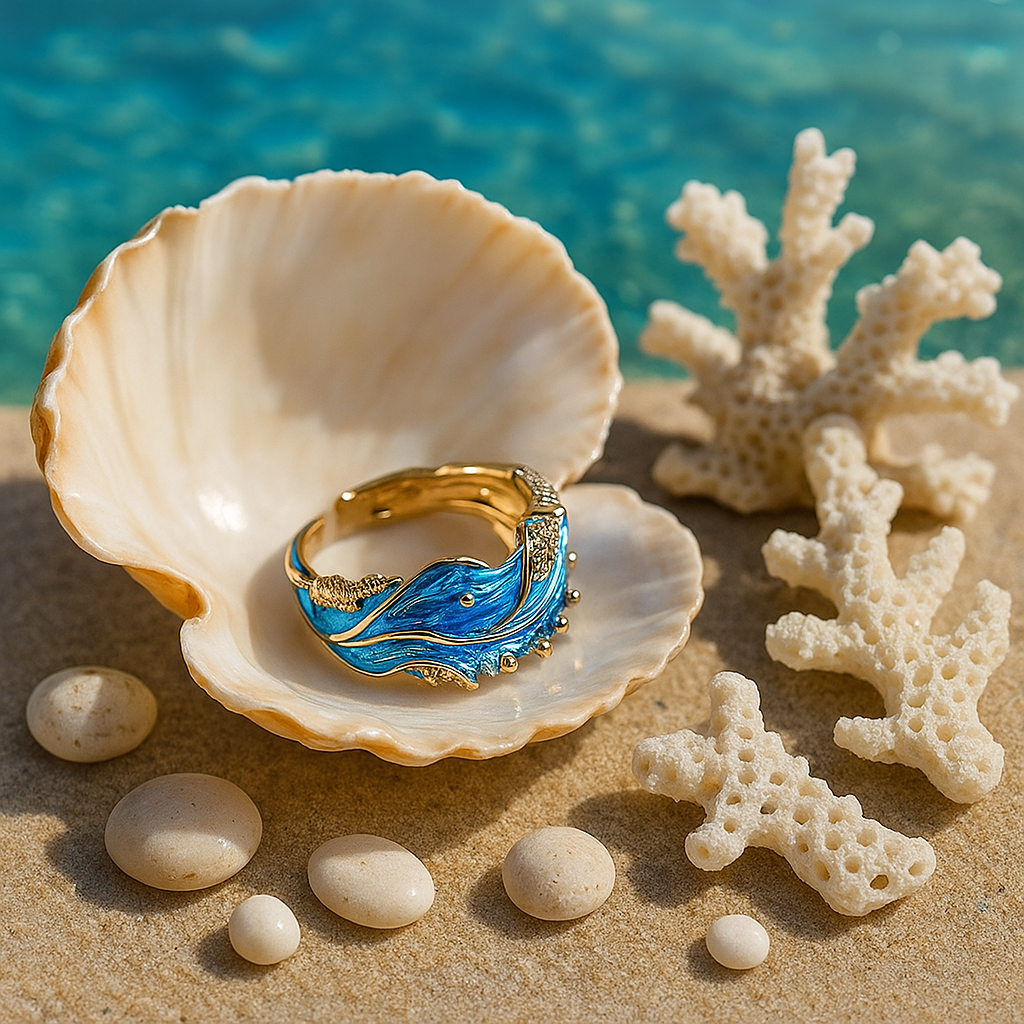Adjustable Gold-Plated Minimalist Wavy Ring