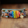 Chakra Jasper Wrap Bracelet
