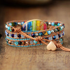 Chakra Jasper Wrap Bracelet