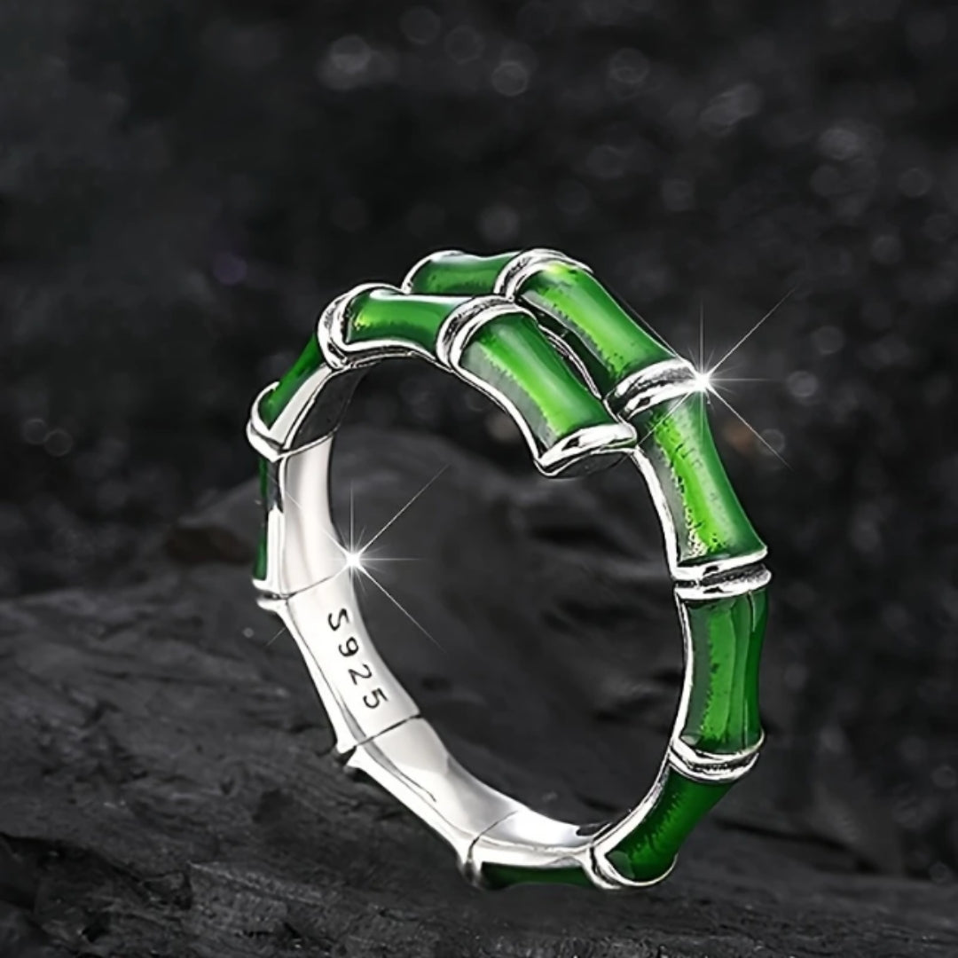 Bamboo Silver-Tone Ring