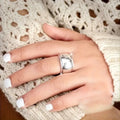 Thick Silver-Tone Ring