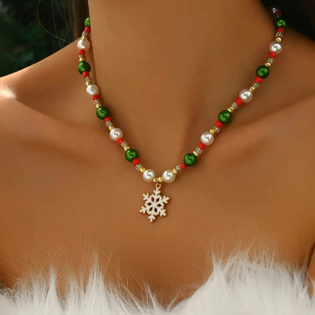 Christmas Snowflake Necklace
