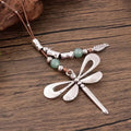 Vlinderketting met stenen blad