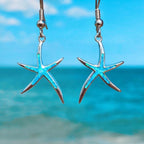 Opal-Look Starfish Drop Earrings