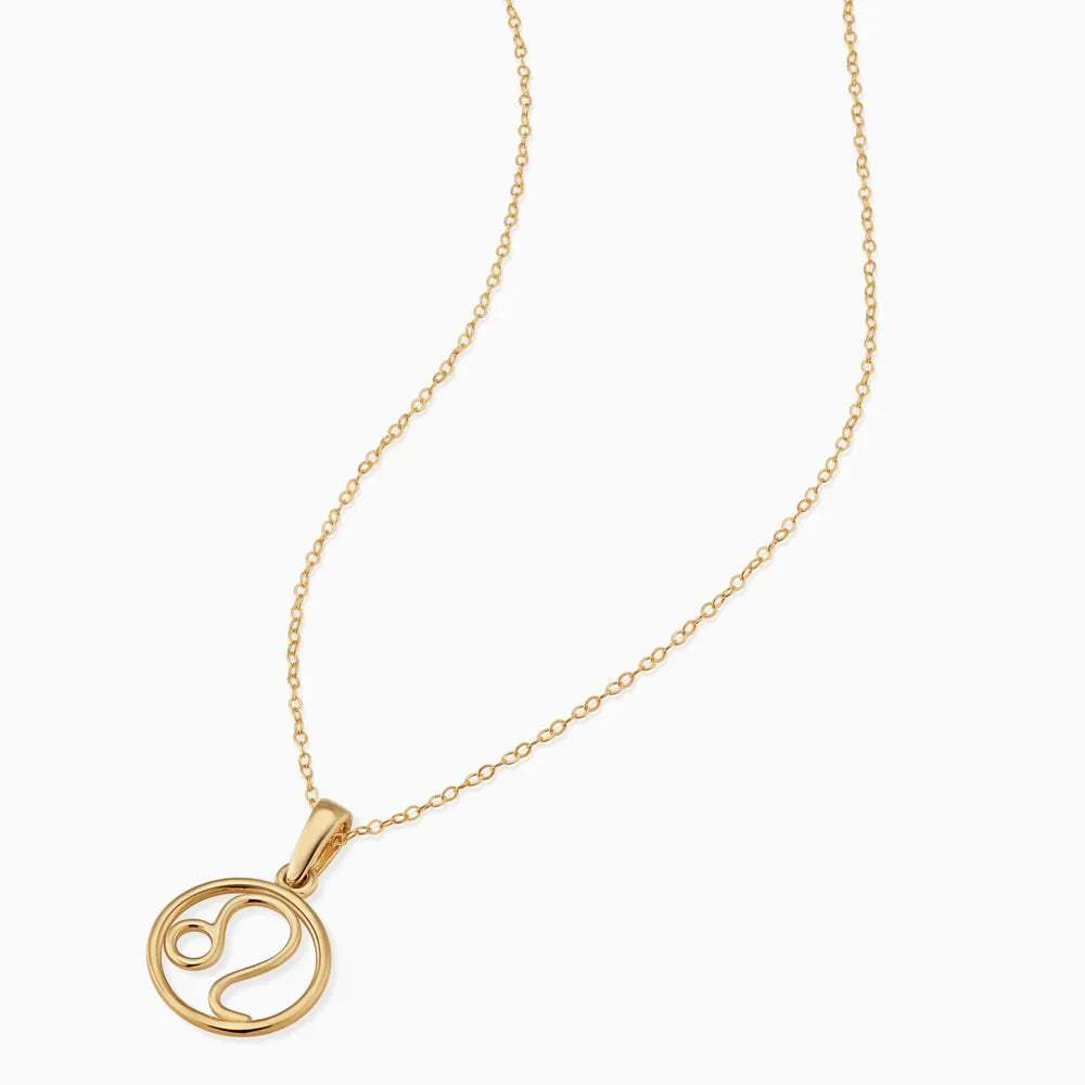 Zodiac Sign Necklace in Two Metal Tones