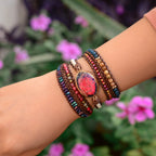 Wikkelarmband van keizerjaspis