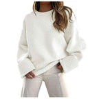 Oversized Fluffy Knit Jumper with Soft Loose-Fit Shape