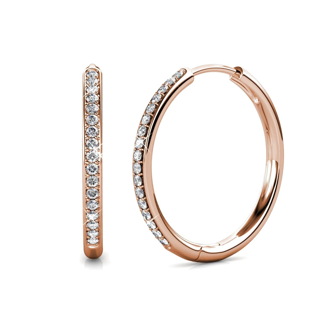 Pavé Earrings in Three Metal Tones