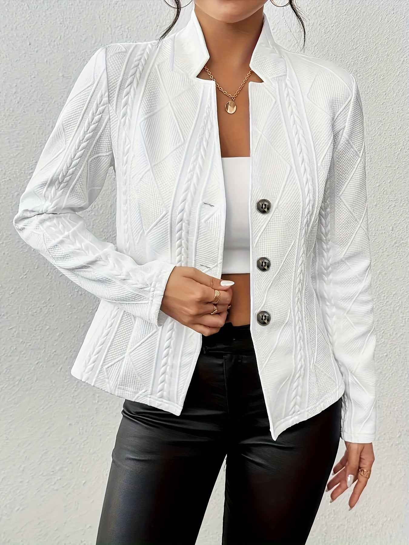 Tailored Blazer with a Structured Shape and Clean Lines