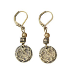 Vintage-Style Bronze-Tone Leverback Coin Drop Earrings
