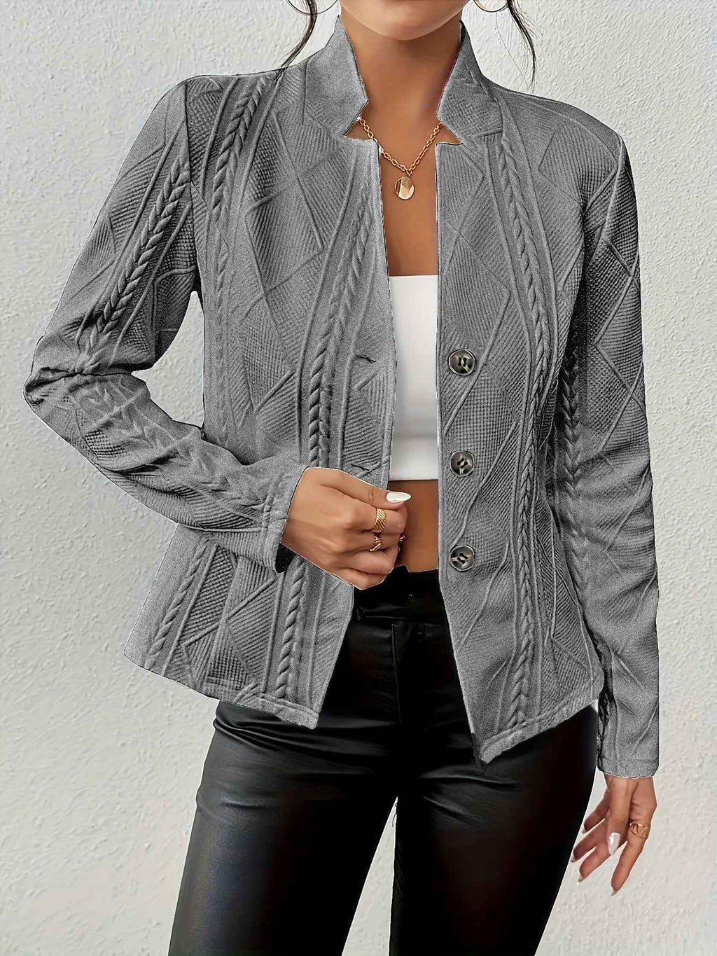 Tailored Blazer with a Structured Shape and Clean Lines